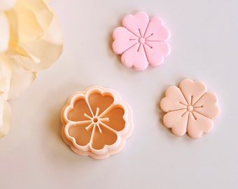Spring Flower Floral Clay Cutters | Spring Daisy Peony Poppy Lily Cherry Blossom Clay Cutter | Embossing Cutter