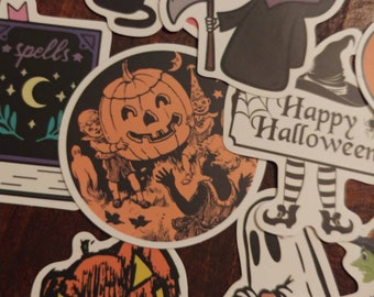 HALLOWEEN Vinyl Stickers, lot of 2, 5, or 10 RANDOM STICKERS