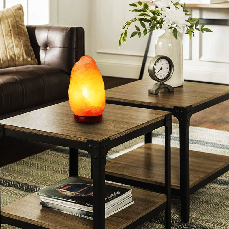 Salt Lamp Natural Pink Himalayan Rock Ease Anxiety Eczema Etsy