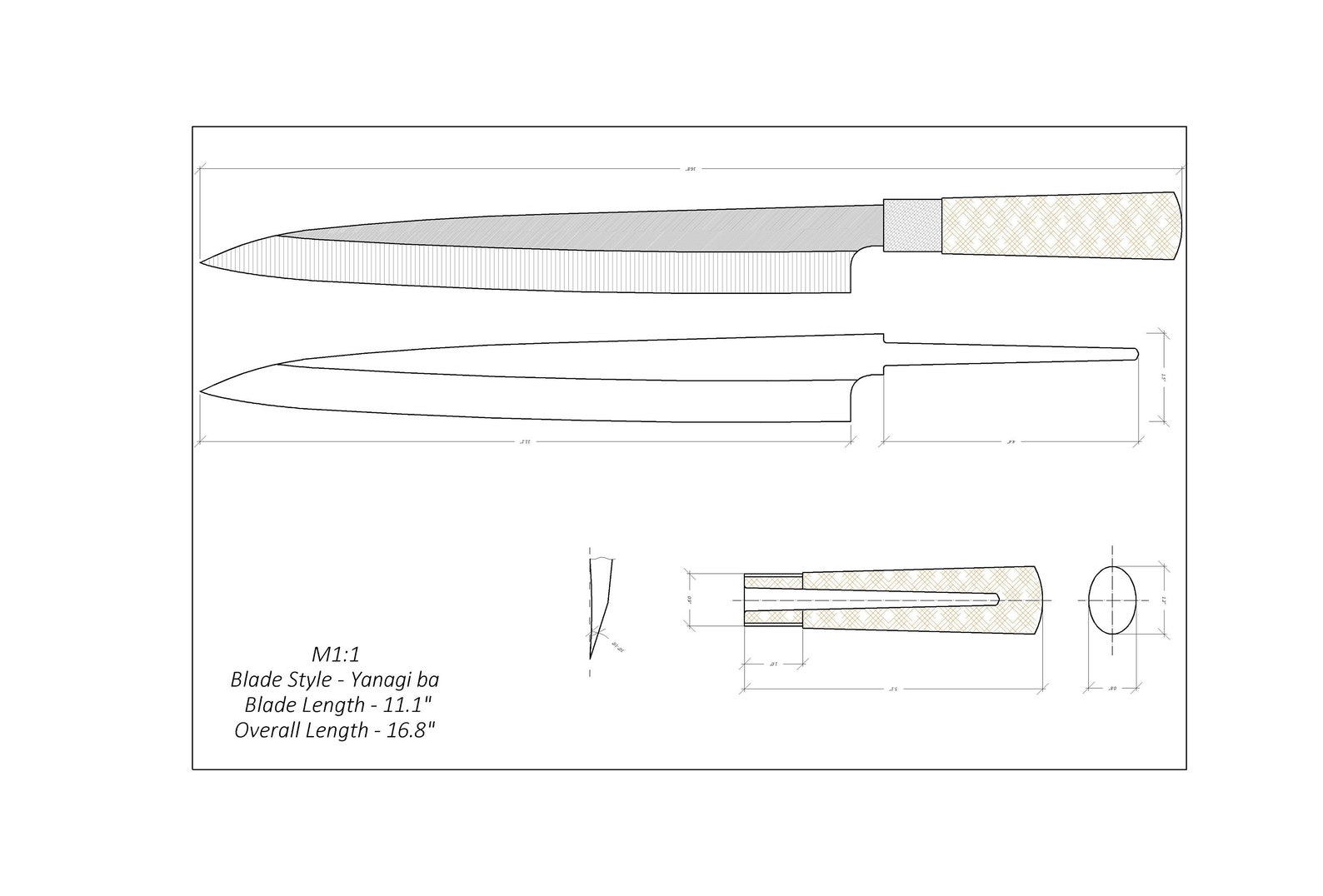 Knife Drawing/knife Sketch/knife Templates Printable/custom Knife