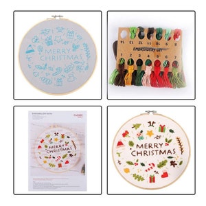 Christmas Embroidery Kit Christmas Full Embroidery Kit Suitable For Beginners Christmas Gift image 4