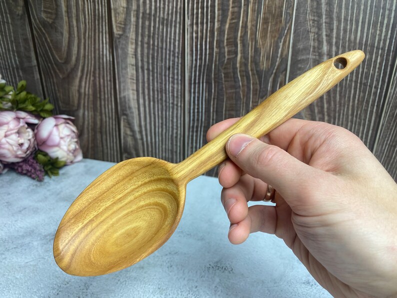 Handmade wooden spoon Fruit tree Plum tree Apple tree Ash tree Ash tree