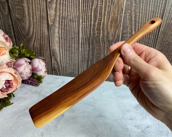 Spatule en bois faite à la main | Arbre fruitier | Prunier | 26cm