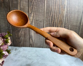 Handmade wooden spoon | Plum tree | Fruit tree | 25cm