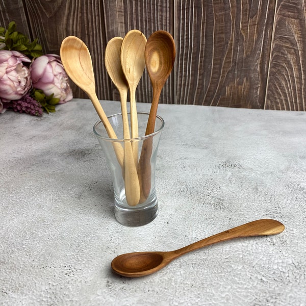 Handmade wooden spoon | Fruit tree | Plum tree | Small spoon