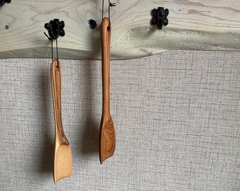 Personalized gift | Handmade wooden shoe horn | Plum tree | Maple tree | 32-34 cm