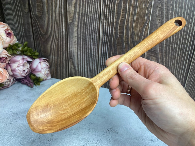 Handmade wooden spoon Fruit tree Plum tree Apple tree Ash tree Apple tree