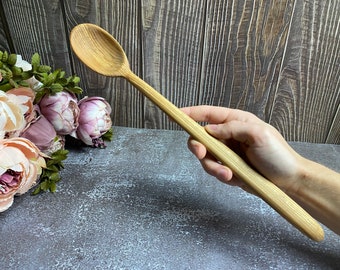 Handmade wooden spoon | Rowan tree | 35 cm