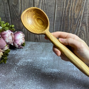 Handmade wooden spoon | Rowan tree | 26 cm