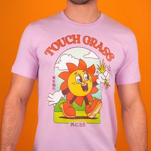  Go Touch Grass - Funny Meme T-Shirt : Clothing, Shoes & Jewelry