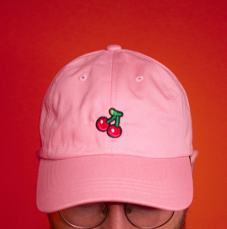 Animal Crossing Cherry Fruit Embroidered Hat Etsy