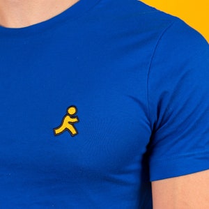 AOL Instant Messenger, AIM Nostalgia Embroidered Blue T-Shirt