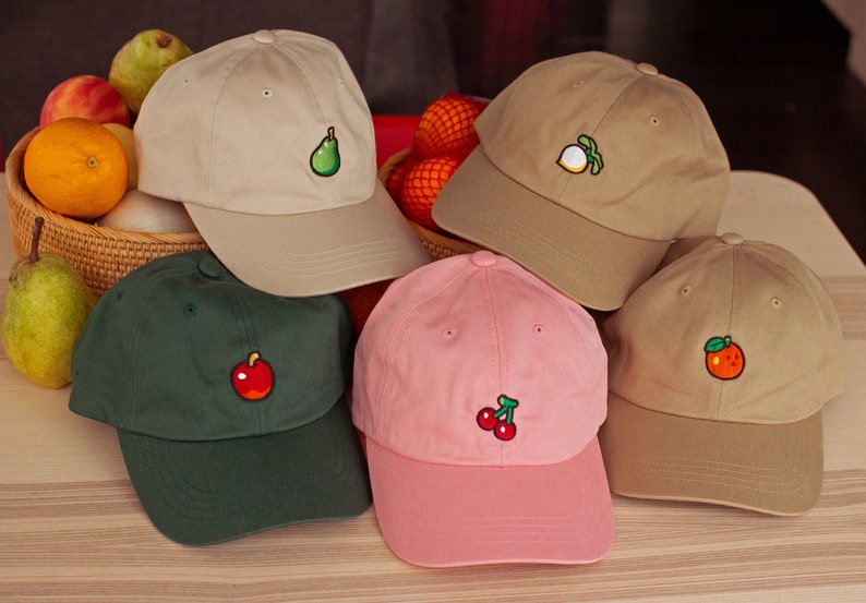 Animal Crossing Cherry Fruit Embroidered Hat Etsy