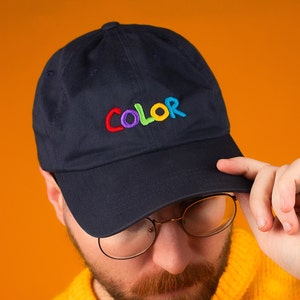 Broderie couleur Nintendo Gameboy, Nostalgie du jeu vidéo, chapeau noir marine
