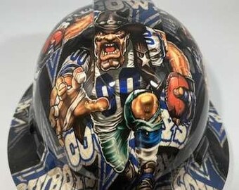 Hydro Dipped Dallas Cowboys Hard Hat Full Brim Dallas Cowboys