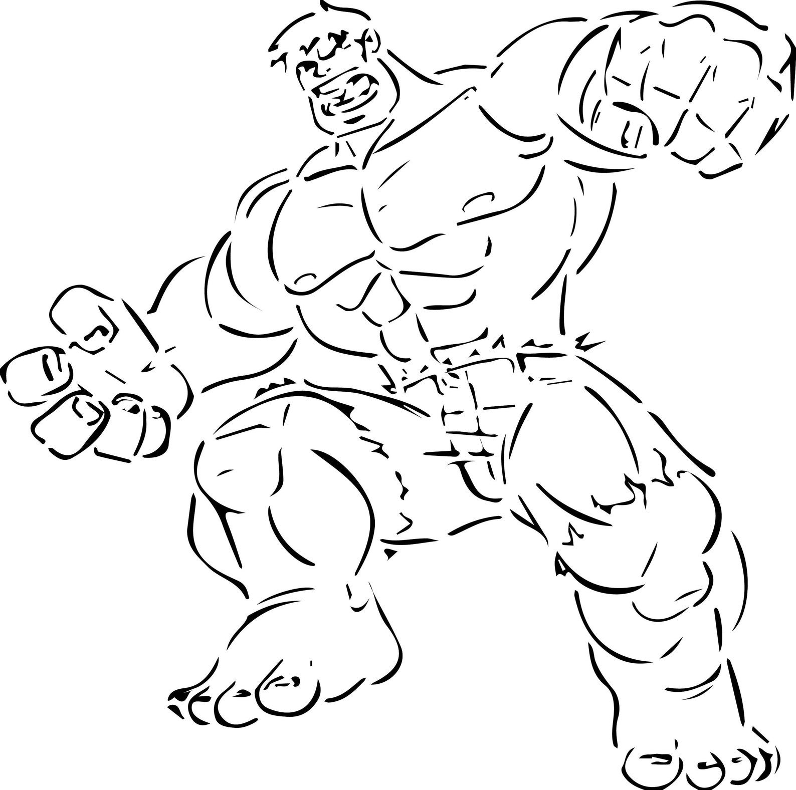 Hulk Stencil for Airbrushing T Shirts - Etsy