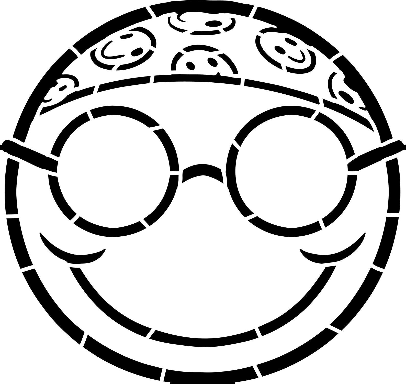 HIPPIE EMOJI stencil for airbrushing t shirts | Etsy