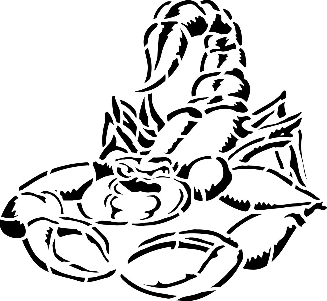 Scorpion 2 Stencil for Airbrushing T Shirts Etsy