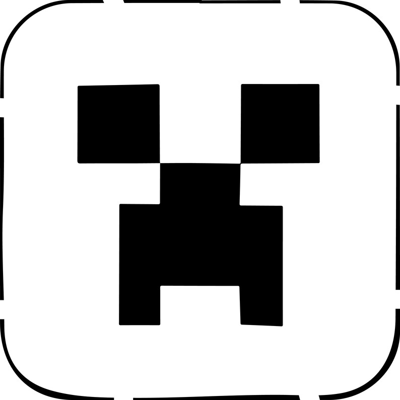 Minecraft stencil for airbrushing t shirts Etsy