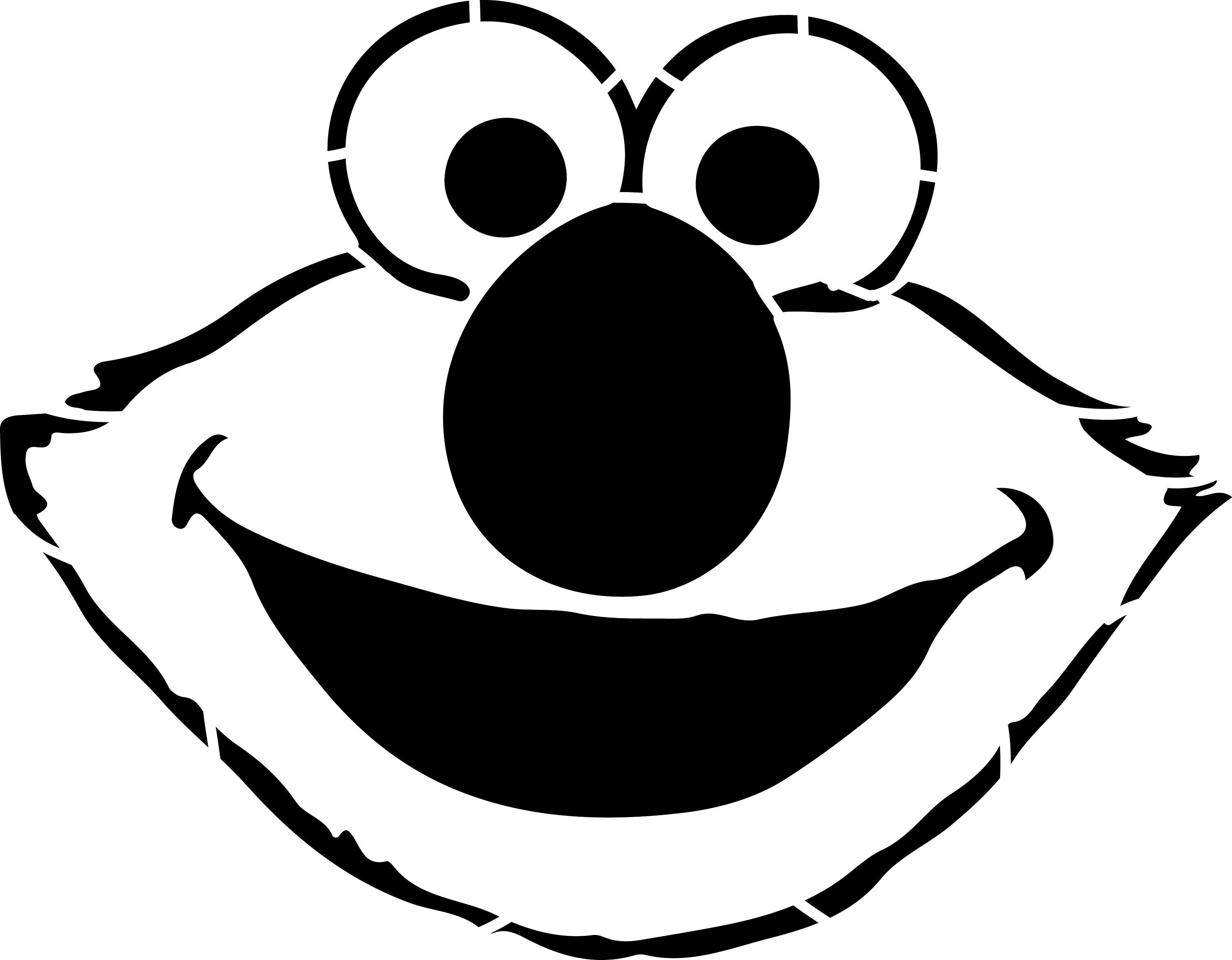 Elmo face stencil for airbrushing t shirts | Etsy