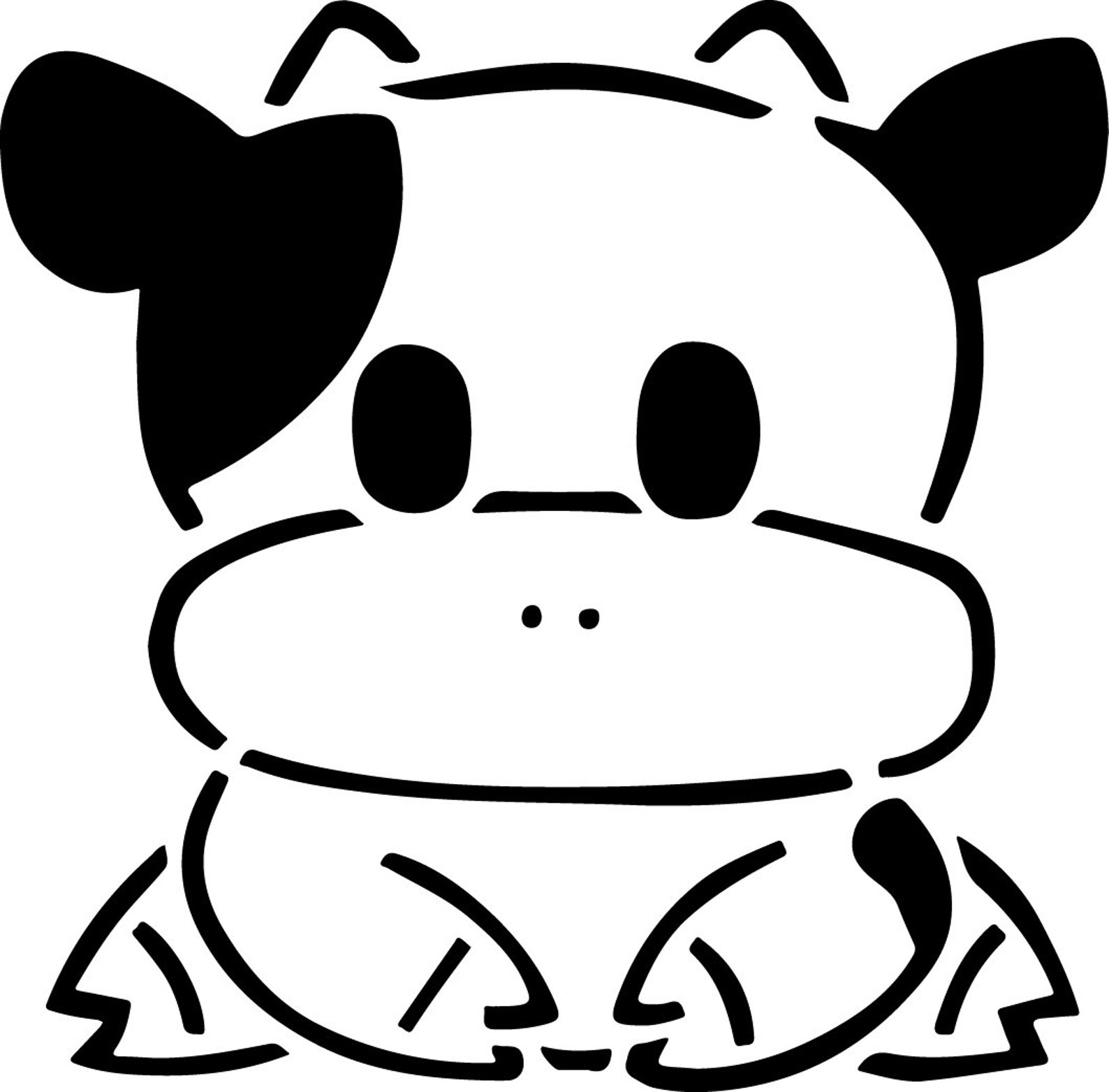 Cow Stencil Printable cow-stencil-printable