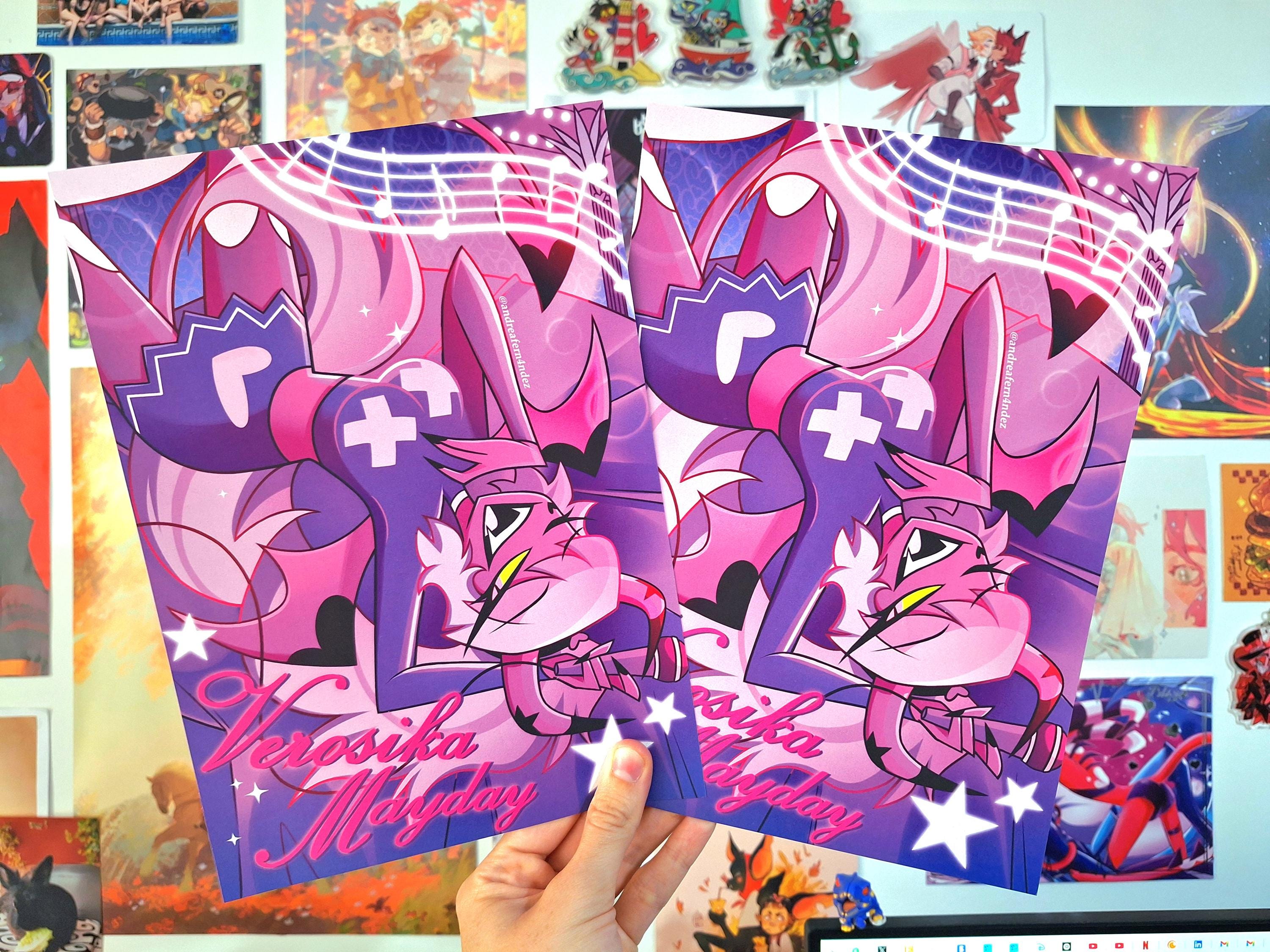 ヘルヴァボス　ヴェロシカ　サイン　ポスター Verosika B5 Print 25 X 17.7 Cm Helluva Boss - Etsy