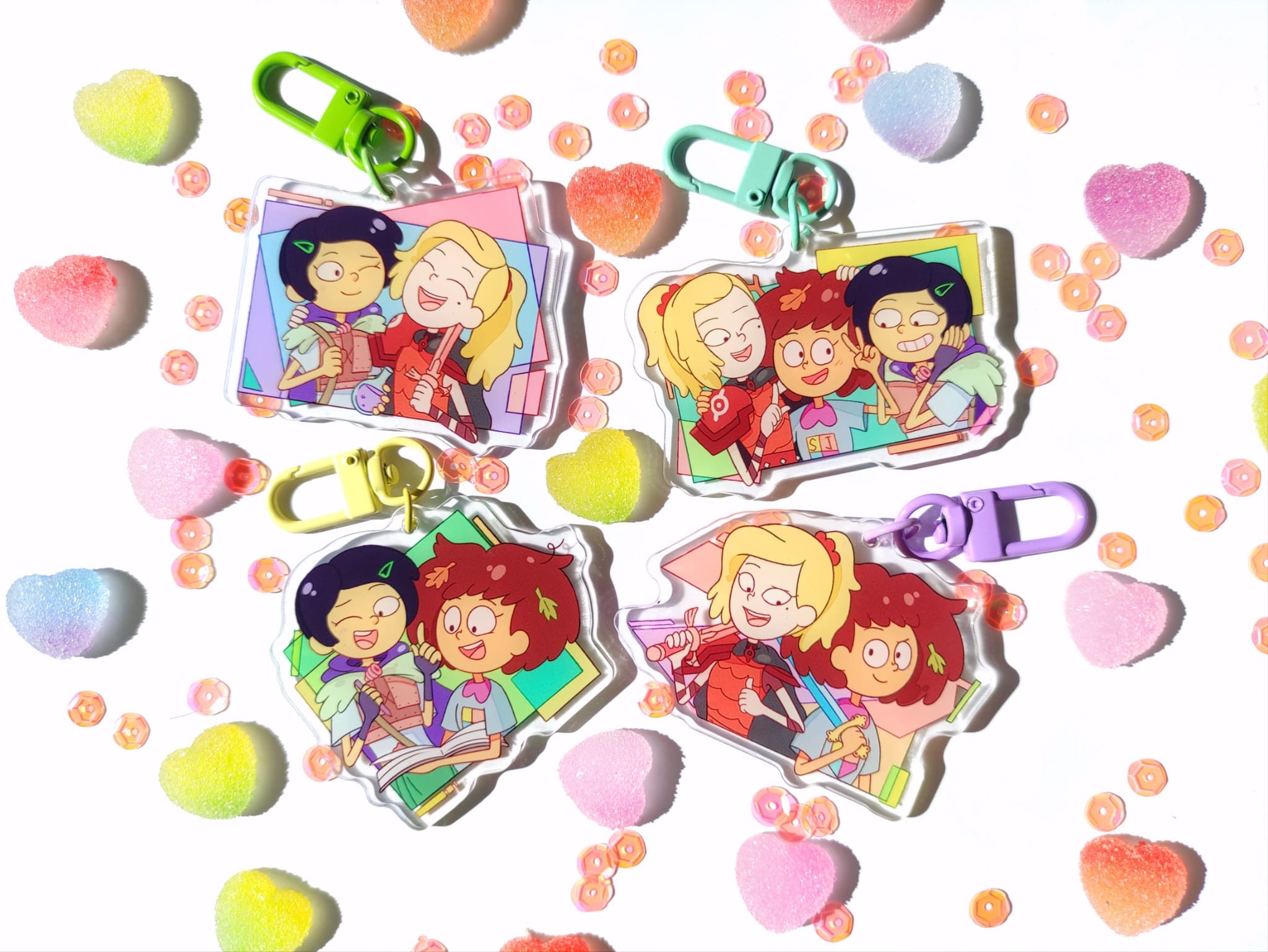 Amphibia Acrylic Keychains Anne Sasha Marcy Charm Keychain Sashannarcy  Sashannemarcanne Sasharcy Charm Keychain - Etsy Israel, image size:2048x1538