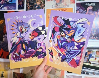 Stolitz and FizzOzzie B5 Print 25 X 17.7 cm Helluva Boss Fizzdeus stolas blitz fizz ozzie Hazbin Hotel Fanart