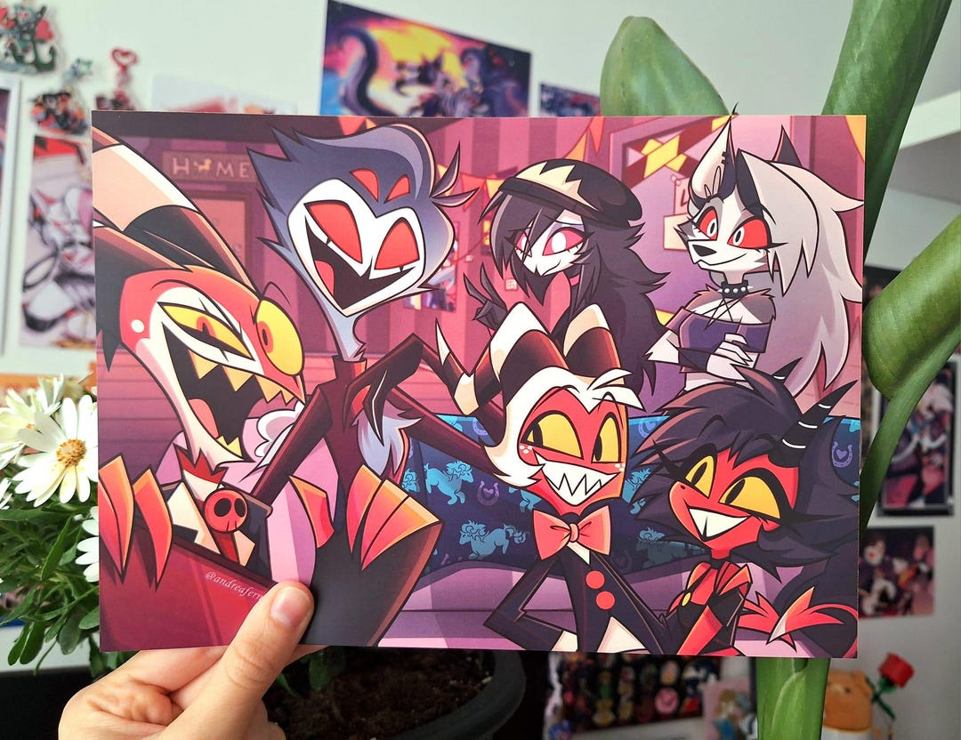 Helluva Boss Selfie B5 Print 25 X 17.7 Cm Stolas Blitz Millie