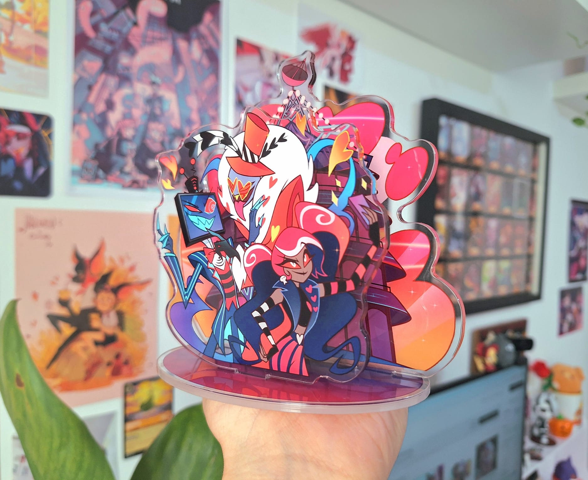 Vees Acrylic Standee Hazbin Hotel Valentino Vox Velvette Standees