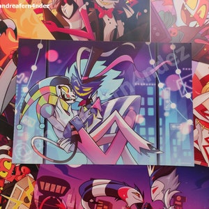 Blitz と Stolas Helluva Boss プリント Blitzo ポスター