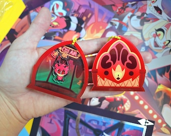 Alastor Shaker Keychain Hazbin Hotel Radiodemon