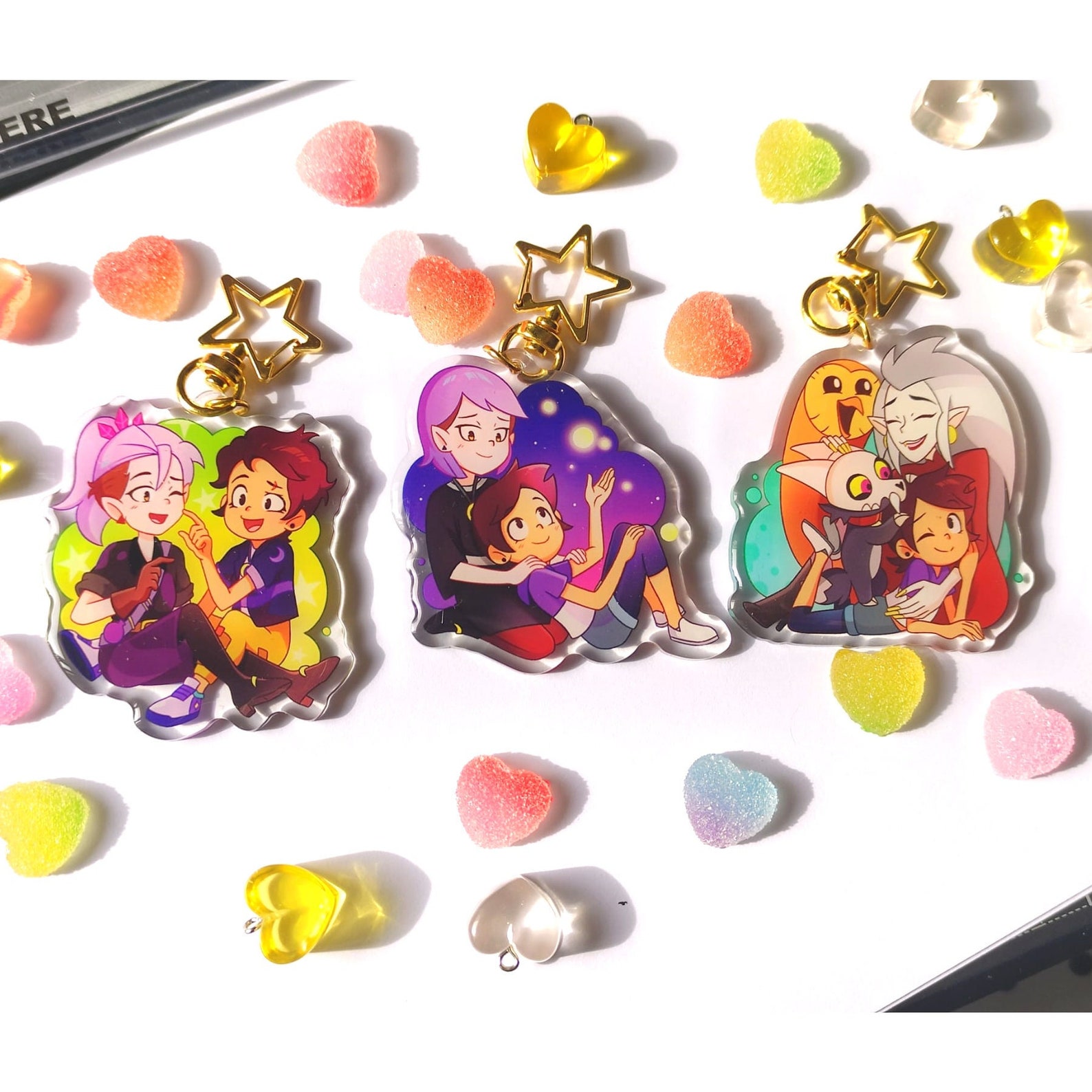 Toh Keychain The Owl House Luz Amity Acrylic Keychain Lumity Charm Keychain TOH ...