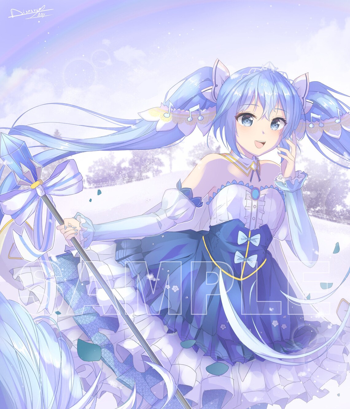 Hatsune Miku Print snow Vocaloid Impresion A4 Imprimir poster | Etsy