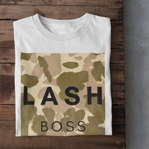 Lash Tech Shirt, Lash Tech Gift, Lash Artist Shirt, Esthetician Shirt, Lash Boss Graphic Tshirt / Lash Tech Camo Shirt / Lash shirt