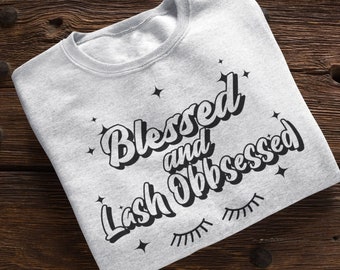 Suéter de artista de pestañas, camisa de artista de pestañas, regalo de tecnología de pestañas, camisa de pestañas, suéter de pestañas, camiseta de pestañas, sudadera obsesionada con pestañas, suéter lindo de artista de pestañas