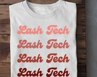 Boho Lash Tech shirt, Lash Tech Shirt, Lash Artist Shirt, Lash Tech Gift, Esthetician gift, Lash Artist gift, Lashes tee