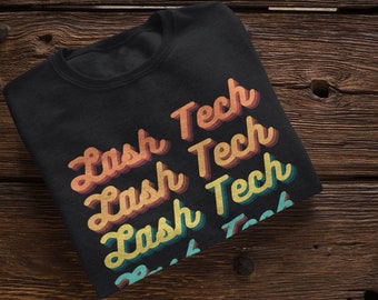 Lash Artist Shirt, Lash Tech Shirt, Esthetician Gift, Lashes apparel, Lash tee, Retro Lash Tech Sweatshirt / Retro Eyelash Artist Sweatshirt