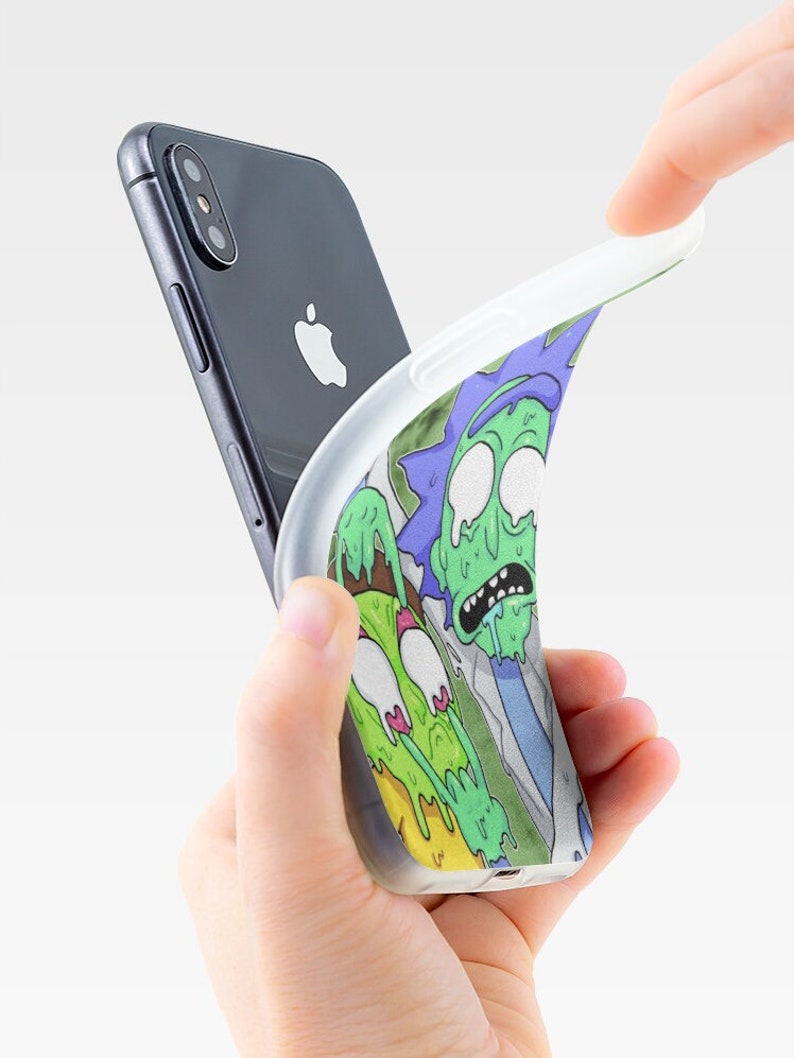 Rick Phone Case Funny Rick Soft Case Morty Phone Case Cartoon iPhone Case Rick and Morty Phone Case Rick back case.