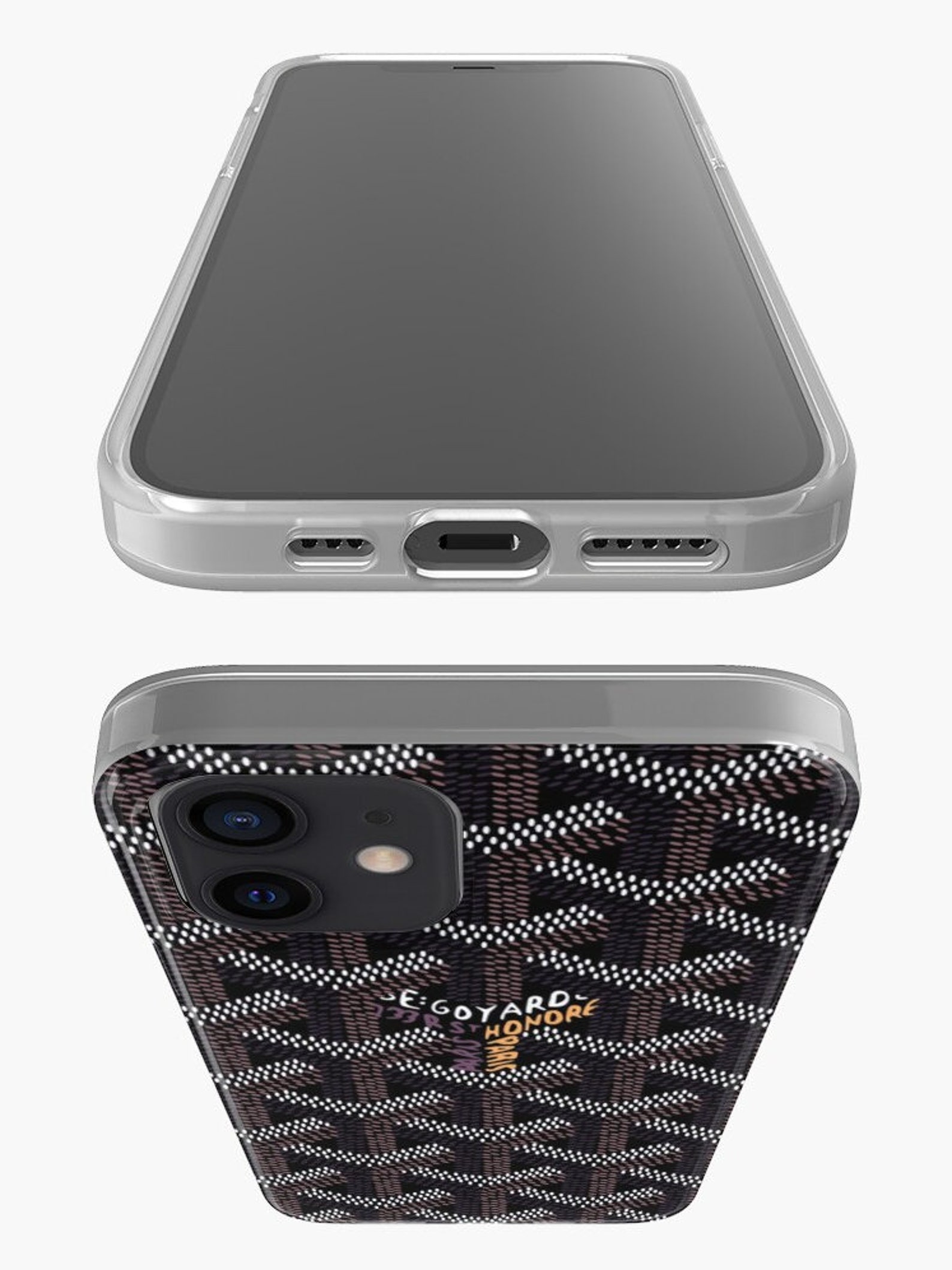 Black Goyard iPhone Case & Cover Soft Case Etsy