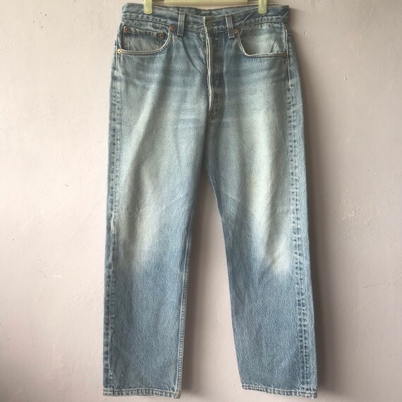 Vintage Levis 501 Acid Wash Distressed Jeans
