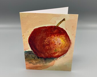 Set of 5 Yummy Apple Notecard Set