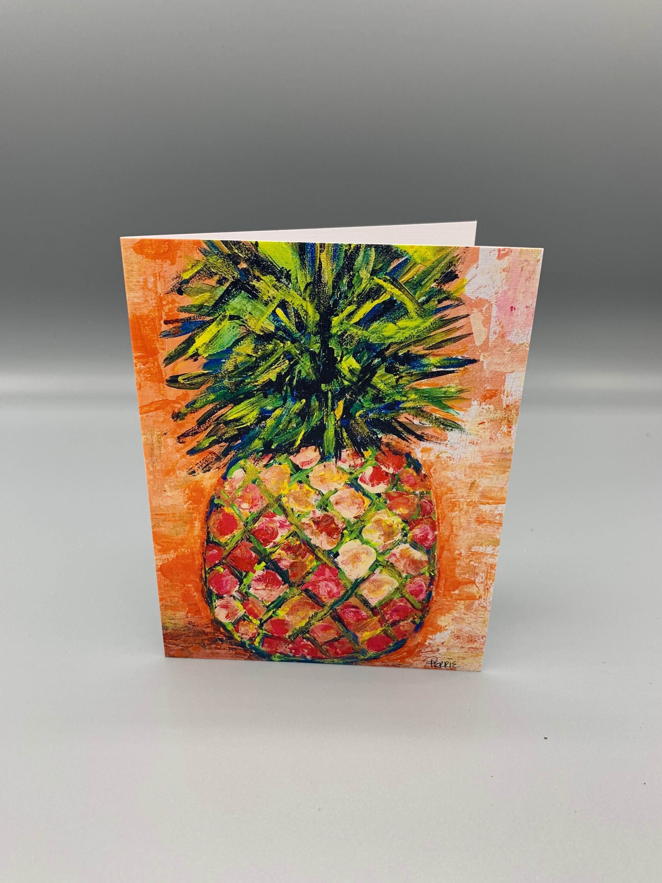 Personalized Pineapple Stationery Set . Pineapples Notepad Note Card Set .  Tropical Fruit Notecards Note Pad . Stationary Gift Set 