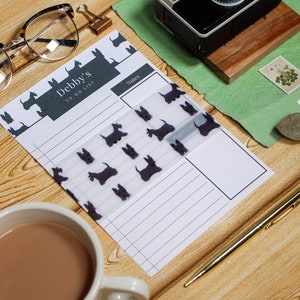 Personalised Scottish Terrier To Do List | Par Avion Paper