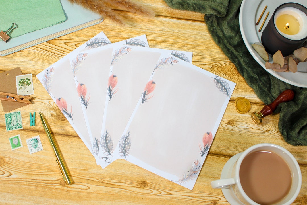 Flock to Feather Writing Paper- Stationery - Letter Writing - Penpal ...
