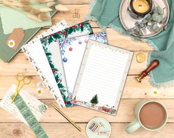 MYSTERY CHRISTMAS Writing Paper- Stationary - Letter Writing - Penpal Paper