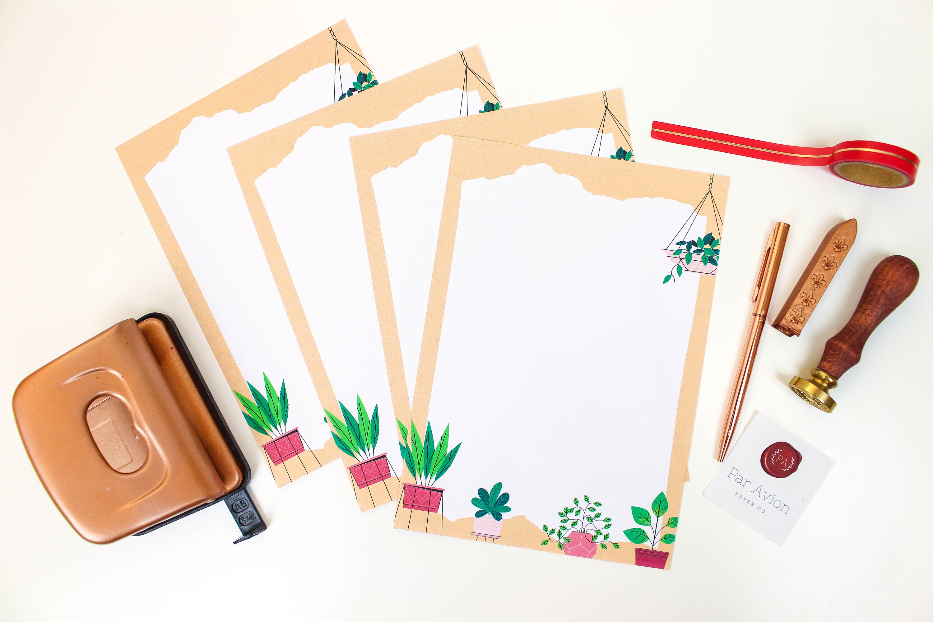 The Plants Writing Paper Stationary Letter Writing Penpal Etsy