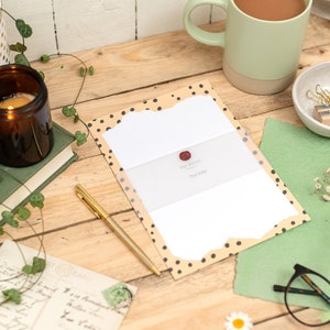 The Dots Writing Paper - Handmade - Stationery - Letter Writing - Penpal Paper | Par Avion Paper