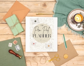 The Pen Pal Planner- Snail Mail - Pen Pal Tracker - Organiser - Letter Writing - Letter Tracker-  Par Avion Paper