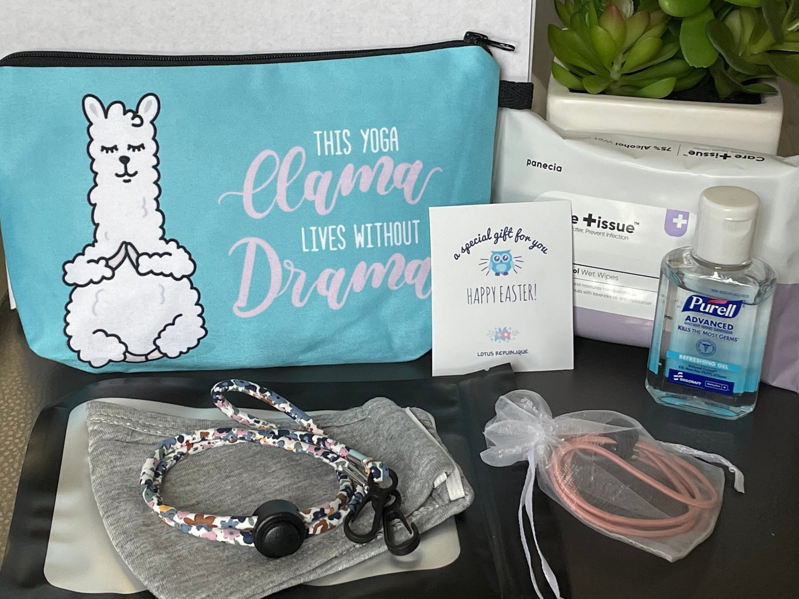 Quarantine Gift Basket for Women Mask Lanyard Gift Set Covid Etsy